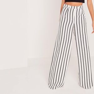Missguided Wide Leg Striped Pant